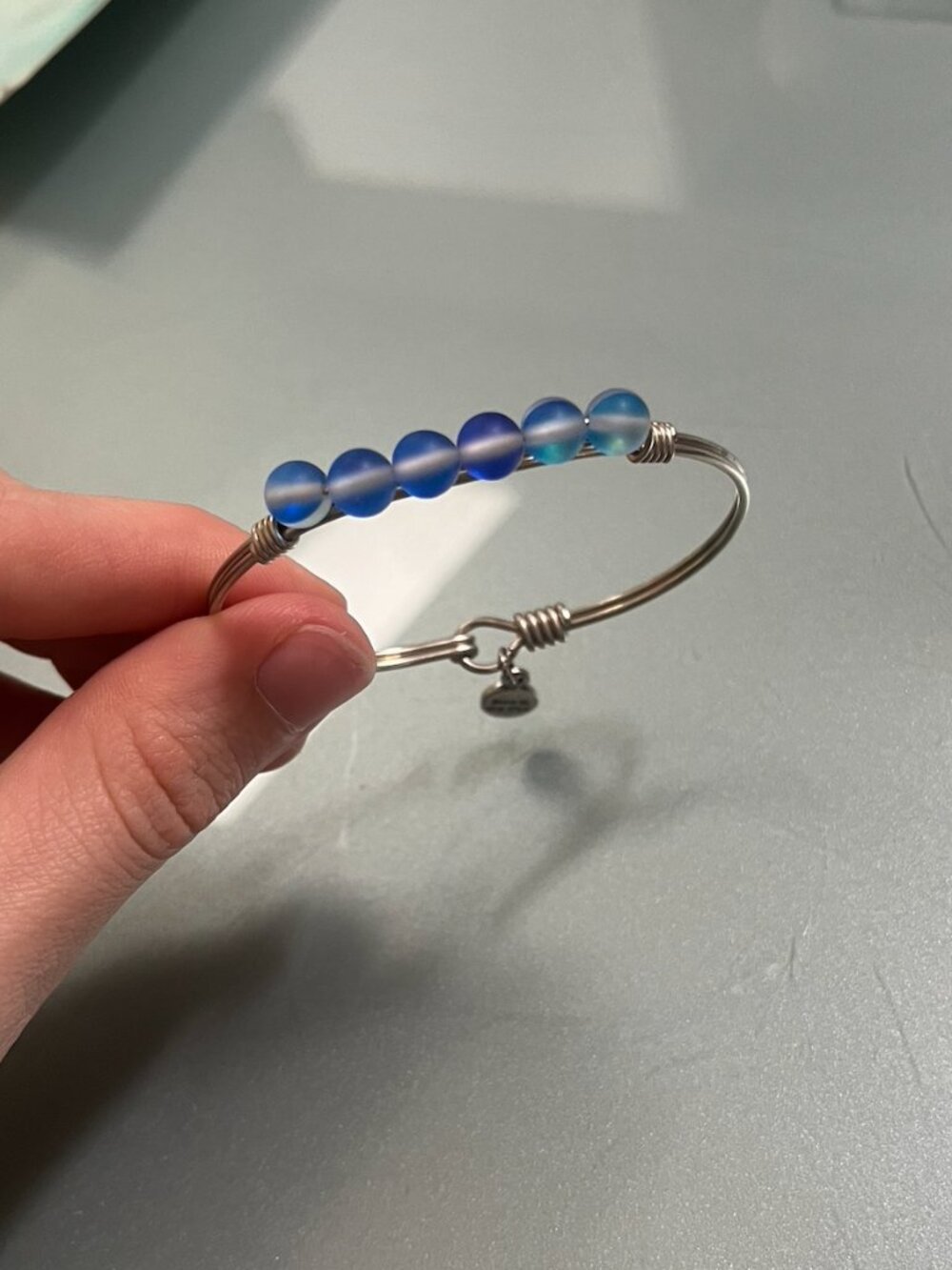 Luca and Danni Sea glass Bangle Bracelet